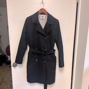 Old Navy trench coat - black - size L